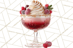 Winter Hot Drinks, Cozy Cocktail Clipart, Festive Beverage Product Image 4