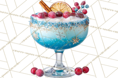 Winter Hot Drinks, Cozy Cocktail Clipart, Festive Beverage Product Image 3