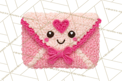 Crochet Coquette Clipart Kawaii Pastel Fruits Toys Yarn PNG Product Image 3