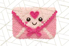 Crochet Coquette Clipart Kawaii Pastel Fruits Toys Yarn PNG Product Image 3