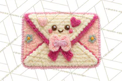 Crochet Coquette Clipart Kawaii Pastel Fruits Toys Yarn PNG Product Image 5