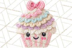 Crochet Coquette Clipart Kawaii Pastel Fruits Toys Yarn PNG Product Image 3