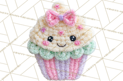 Crochet Coquette Clipart Kawaii Pastel Fruits Toys Yarn PNG Product Image 4