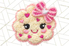 Crochet Coquette Clipart Kawaii Pastel Fruits Toys Yarn PNG Product Image 5