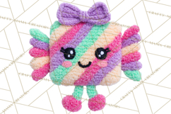 Crochet Coquette Clipart Kawaii Pastel Fruits Toys Yarn PNG Product Image 4