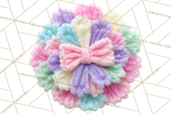 Crochet Coquette Clipart Kawaii Pastel Fruits Toys Yarn PNG Product Image 5