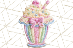 Crochet Coquette Clipart Kawaii Pastel Fruits Toys Yarn PNG Product Image 5