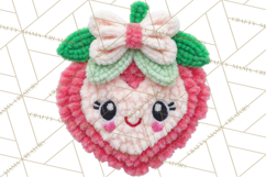 Crochet Coquette Clipart Kawaii Pastel Fruits Toys Yarn PNG Product Image 2