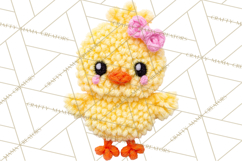 Crochet Coquette Clipart Kawaii Pastel Fruits Toys Yarn PNG Product Image 5