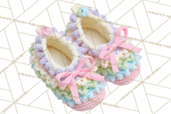 Crochet Coquette Clipart Kawaii Pastel Fruits Toys Yarn PNG Product Image 2