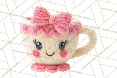 Crochet Coquette Clipart Kawaii Pastel Fruits Toys Yarn PNG Product Image 4