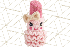 Crochet Coquette Clipart Kawaii Pastel Fruits Toys Yarn PNG Product Image 3