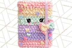Crochet Coquette Clipart Kawaii Pastel Fruits Toys Yarn PNG Product Image 5
