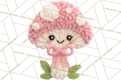 Crochet Coquette Clipart Kawaii Pastel Fruits Toys Yarn PNG Product Image 3