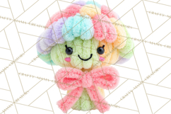 Crochet Coquette Clipart Kawaii Pastel Fruits Toys Yarn PNG Product Image 2