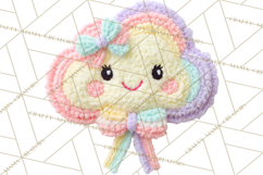 Crochet Coquette Clipart Kawaii Pastel Fruits Toys Yarn PNG Product Image 5