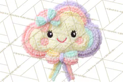 Crochet Coquette Clipart Kawaii Pastel Fruits Toys Yarn PNG Product Image 5