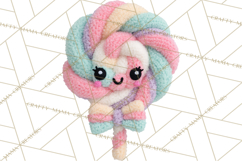 Crochet Coquette Clipart Kawaii Pastel Fruits Toys Yarn PNG Product Image 2