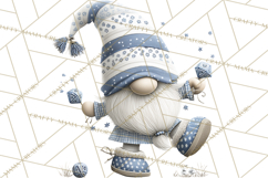 Hanukkah Gnome Clipart, Dreidel Menorah PNG, Blue Star Png Product Image 2