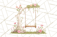 Vintage Gardener Clipart Cute Retro Girl Garden PNG Product Image 4