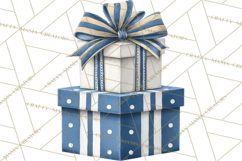 Hanukkah Gnome Clipart, Dreidel Menorah PNG, Blue Star Png Product Image 3