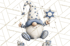 Hanukkah Gnome Clipart, Dreidel Menorah PNG, Blue Star Png Product Image 2