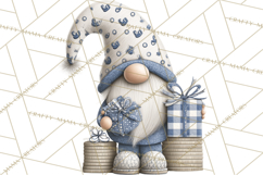 Hanukkah Gnome Clipart, Dreidel Menorah PNG, Blue Star Png Product Image 3