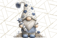 Hanukkah Gnome Clipart, Dreidel Menorah PNG, Blue Star Png Product Image 2
