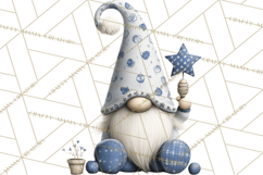 Hanukkah Gnome Clipart, Dreidel Menorah PNG, Blue Star Png Product Image 4