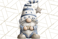 Hanukkah Gnome Clipart, Dreidel Menorah PNG, Blue Star Png Product Image 5