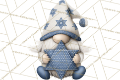 Hanukkah Gnome Clipart, Dreidel Menorah PNG, Blue Star Png Product Image 5