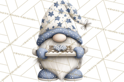 Hanukkah Gnome Clipart, Dreidel Menorah PNG, Blue Star Png Product Image 4