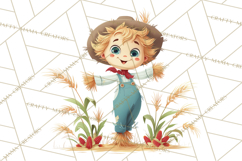 Vintage Gardener Clipart Cute Retro Girl Garden PNG Product Image 3