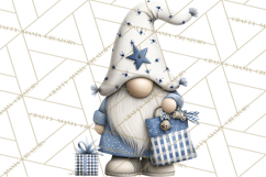 Hanukkah Gnome Clipart, Dreidel Menorah PNG, Blue Star Png Product Image 3