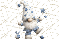 Hanukkah Gnome Clipart, Dreidel Menorah PNG, Blue Star Png Product Image 4