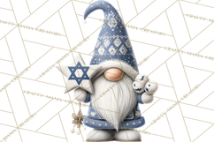 Hanukkah Gnome Clipart, Dreidel Menorah PNG, Blue Star Png Product Image 2