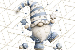 Hanukkah Gnome Clipart, Dreidel Menorah PNG, Blue Star Png Product Image 3