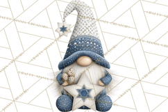 Hanukkah Gnome Clipart, Dreidel Menorah PNG, Blue Star Png Product Image 4