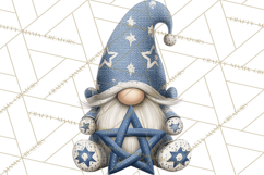 Hanukkah Gnome Clipart, Dreidel Menorah PNG, Blue Star Png Product Image 5