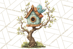 Vintage Gardener Clipart Cute Retro Girl Garden PNG Product Image 5