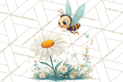 Vintage Gardener Clipart Cute Retro Girl Garden PNG Product Image 2