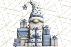 Hanukkah Gnome Clipart, Dreidel Menorah PNG, Blue Star Png Product Image 3
