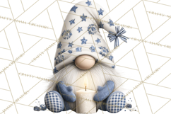 Hanukkah Gnome Clipart, Dreidel Menorah PNG, Blue Star Png Product Image 5