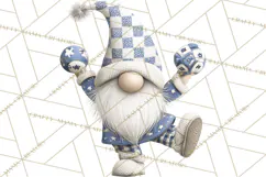 Hanukkah Gnome Clipart, Dreidel Menorah PNG, Blue Star Png Product Image 4