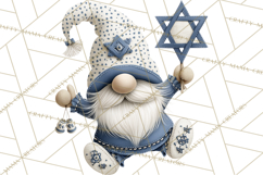 Hanukkah Gnome Clipart, Dreidel Menorah PNG, Blue Star Png Product Image 5