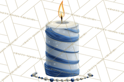 Hanukkah Gnome Clipart, Dreidel Menorah PNG, Blue Star Png Product Image 4