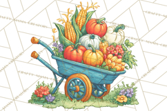 Vintage Gardener Clipart Cute Retro Girl Garden PNG Product Image 3