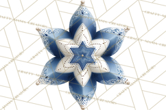 Hanukkah Gnome Clipart, Dreidel Menorah PNG, Blue Star Png Product Image 5
