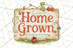 Vintage Gardener Clipart Cute Retro Girl Garden PNG Product Image 2