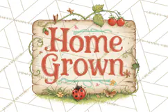 Vintage Gardener Clipart Cute Retro Girl Garden PNG Product Image 2